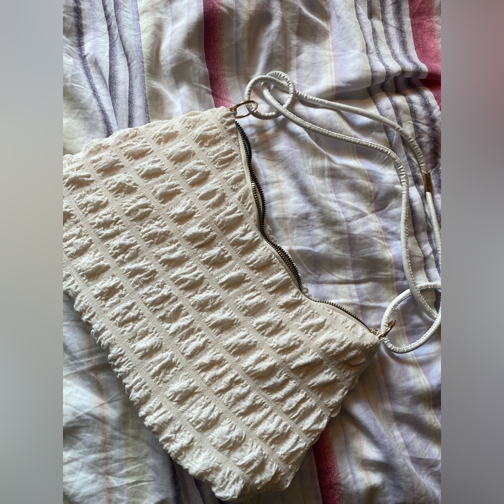 Bubble beige handbag -SHEIN
